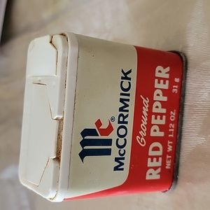 Vintage tin spice box